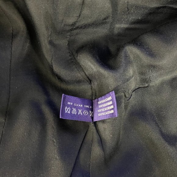 Ralph Lauren Collection Purple Label Cashmere Jacket Long Sleeve Blazer Women 4 - Picture 12 of 12